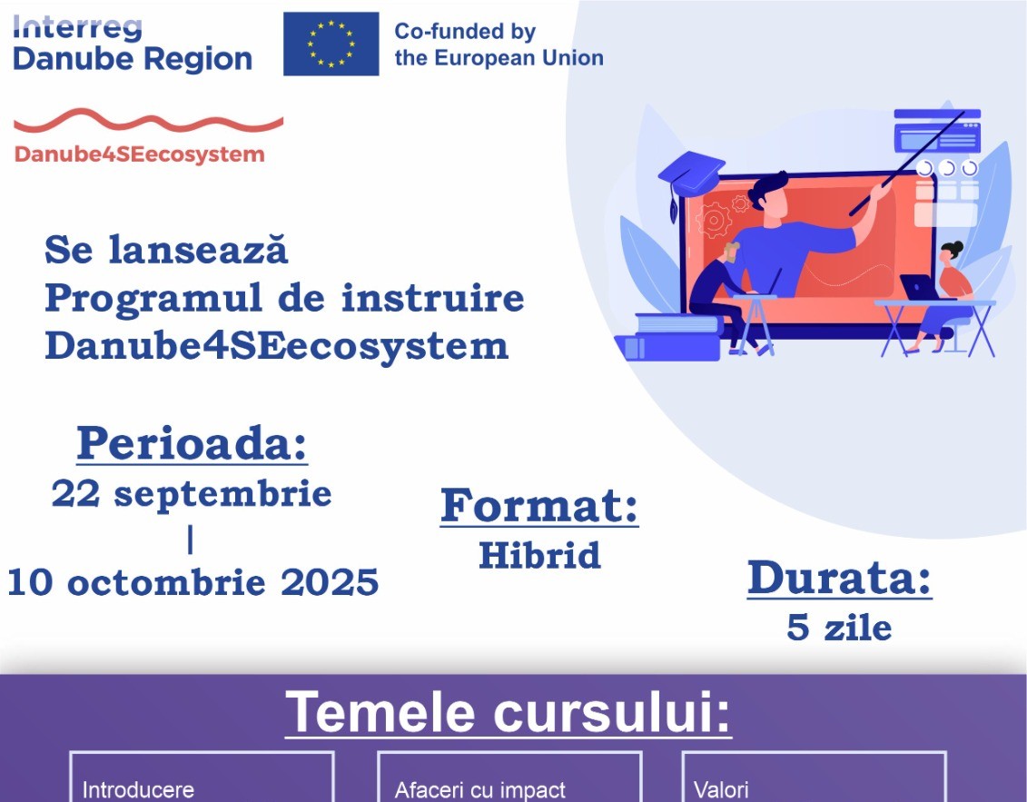 Lansarea Programului de instruire D4SEE pentru întreprinderile sociale din Regiunea Dunării
